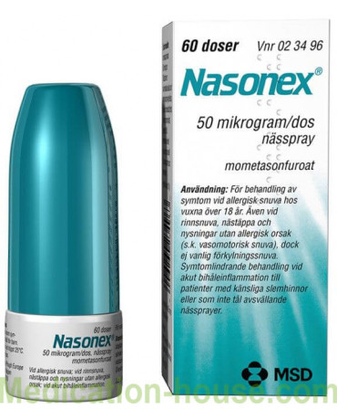 Nasonex spray 50mcg/dose 120doses