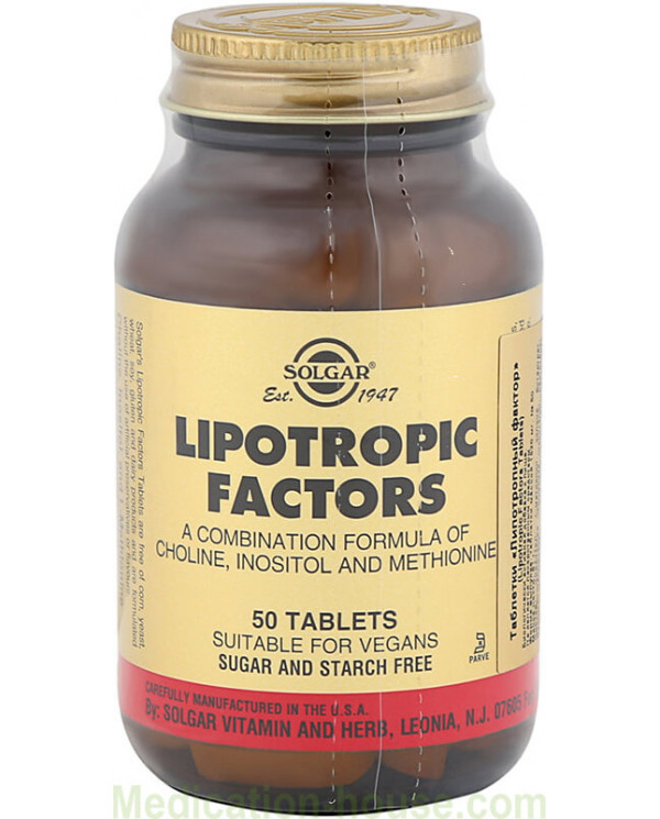 Solgar Lipotropic Factors tabs #50