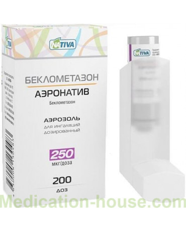 Beclomethasone Aeronative 250mcg/dose 200doses