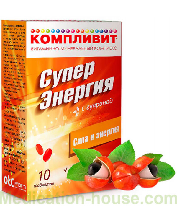 Complivit Superenergy with guarana tabs 1.26gr #10