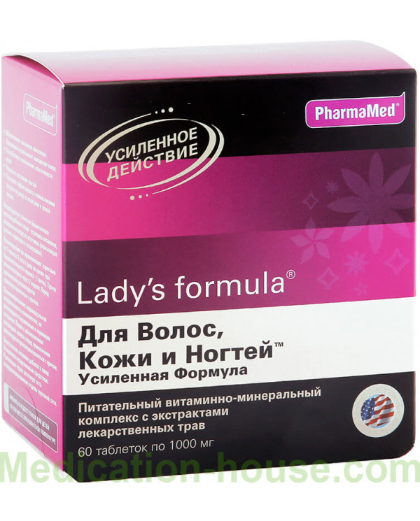 Lady's Formula for Hair, Skin and nails reinforced formula tabs #60