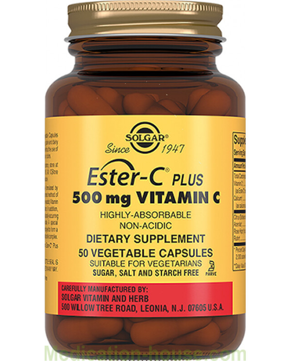 Solgar Ester-C plus Vitamin C caps 500mg #50