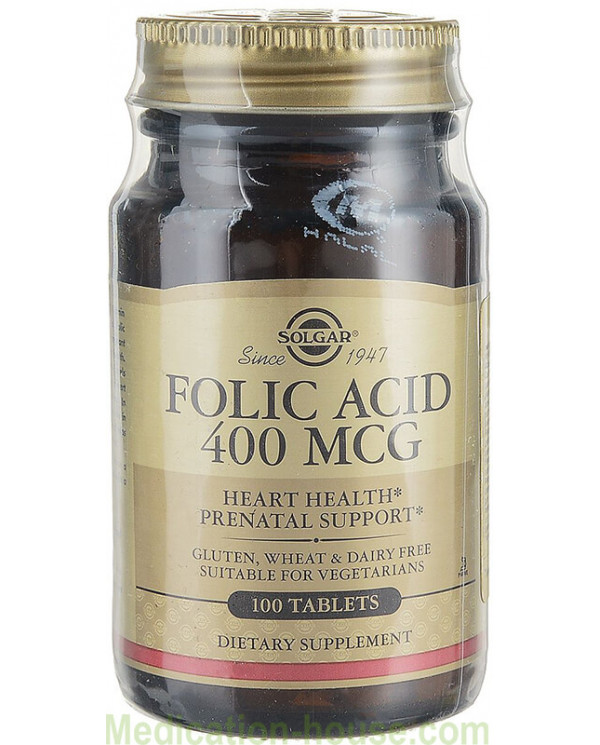 Solgar Folic acid tabs #100