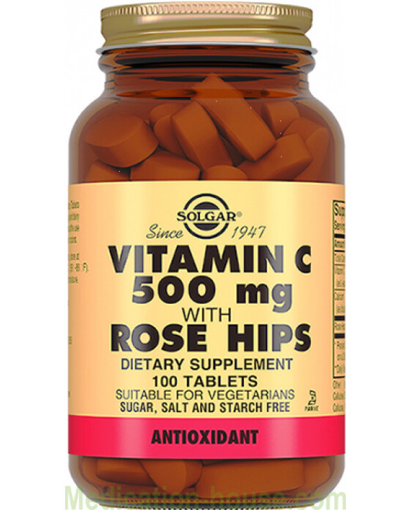 Solgar Vitamin C with rose hips tabs #100